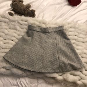 Grey circle skirt